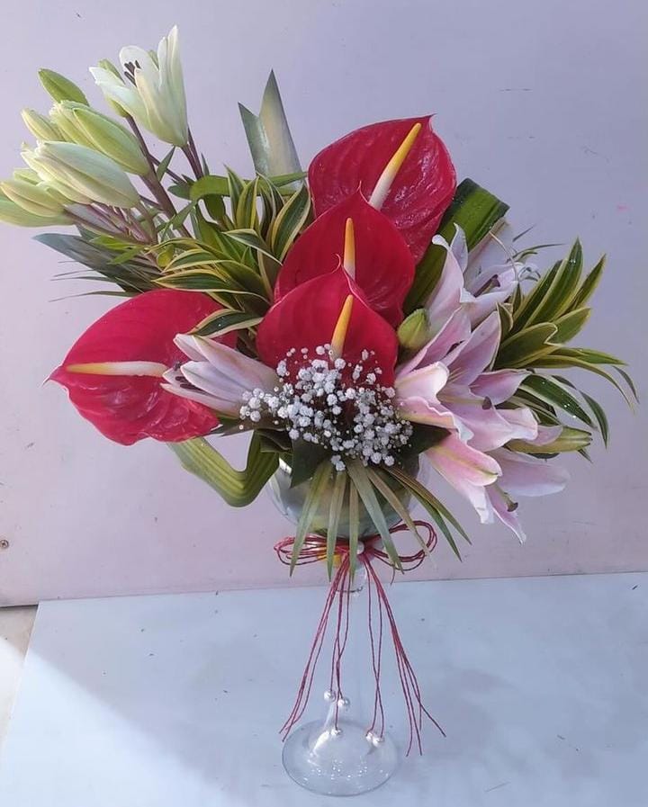 Lilies & Anthuriums